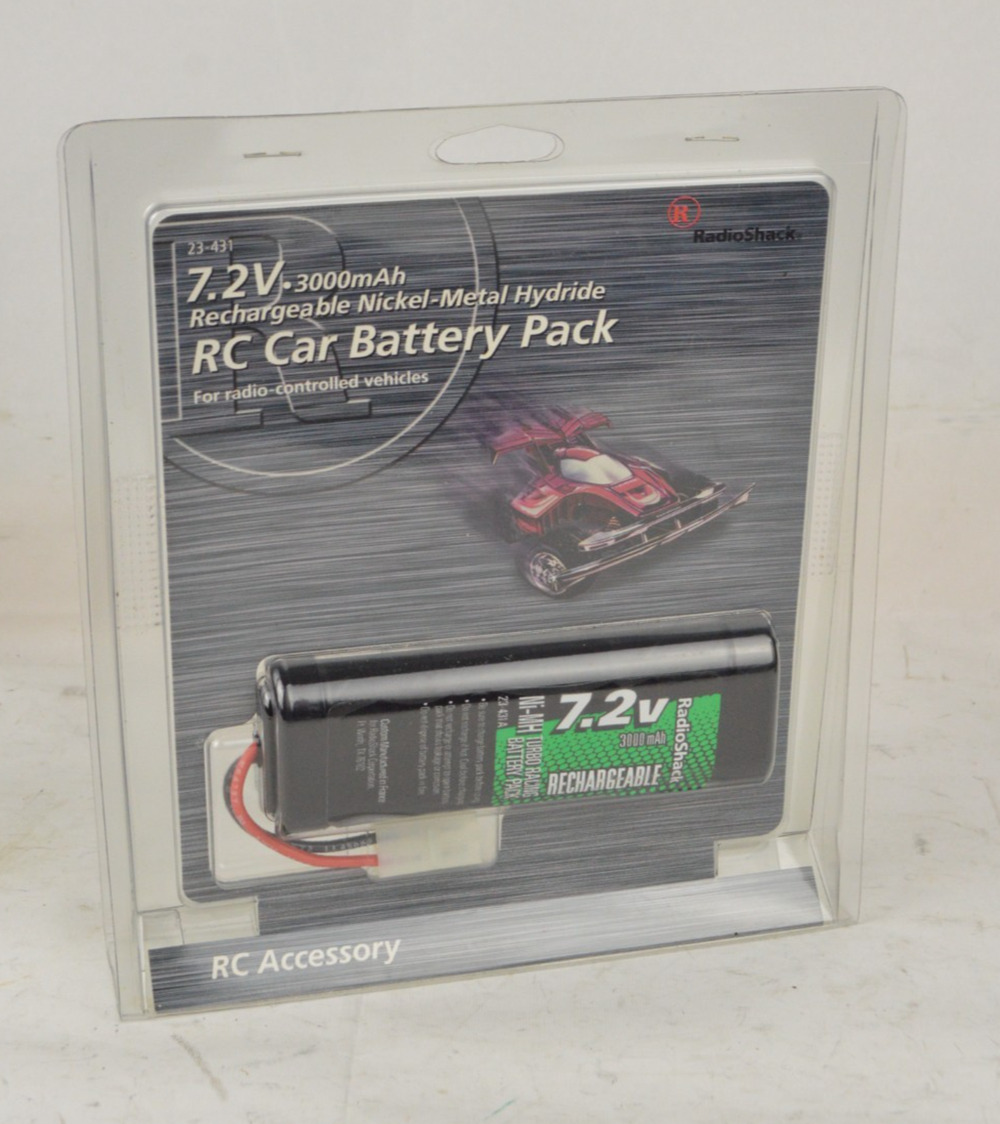 RadioShack 7.2V RC Car Battery Pack Rechargeable 3000mAh Accessory
